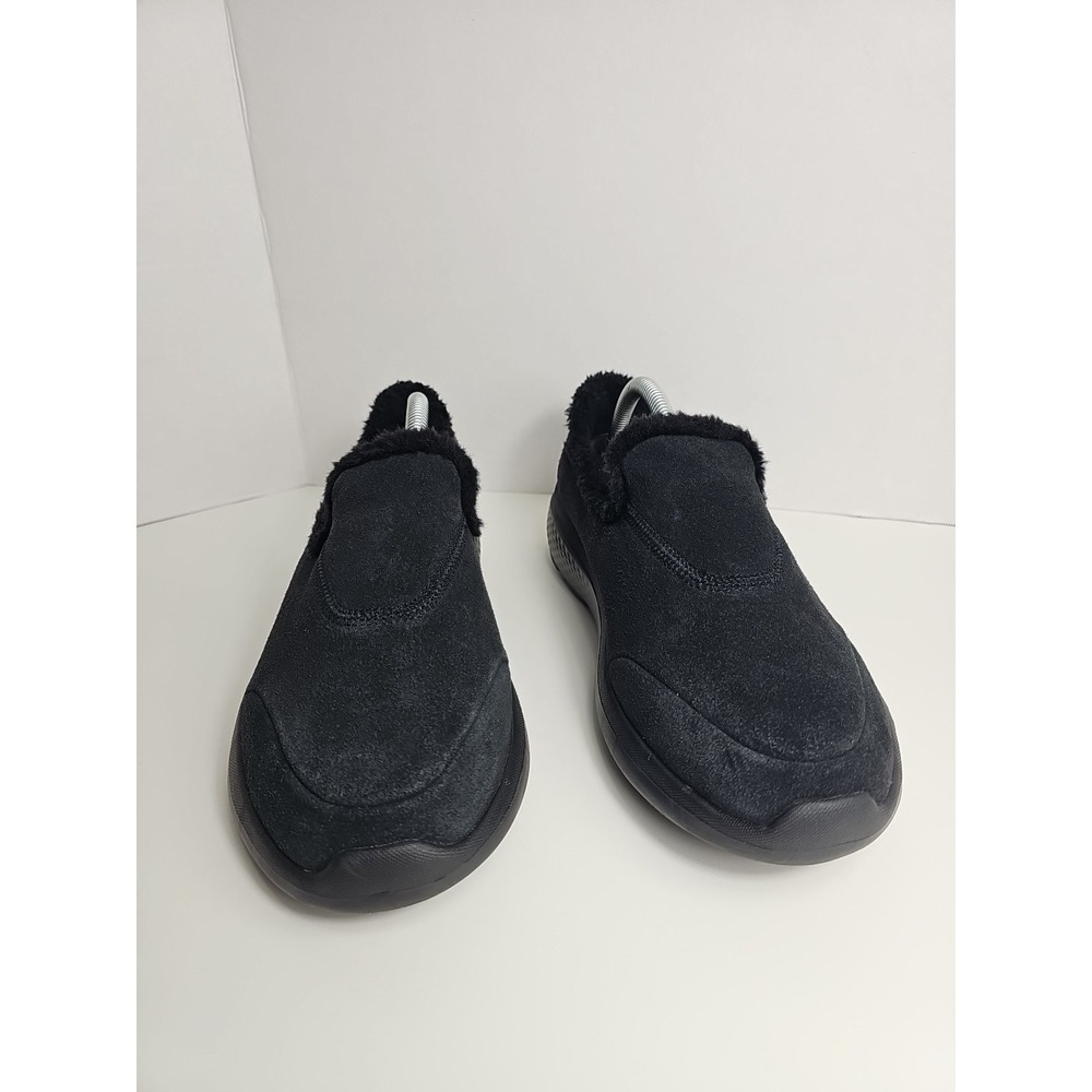 Skechers Goga Mat‎ Women's Size 10 Suede Faux Fur Lined Slip-on Black